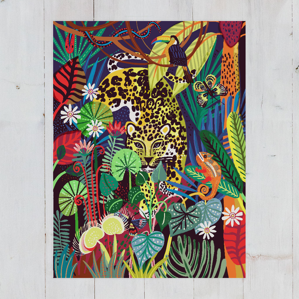 Jaguar Mother Art Print