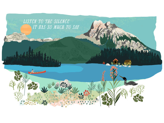 Listen to the Silence Art Print - R