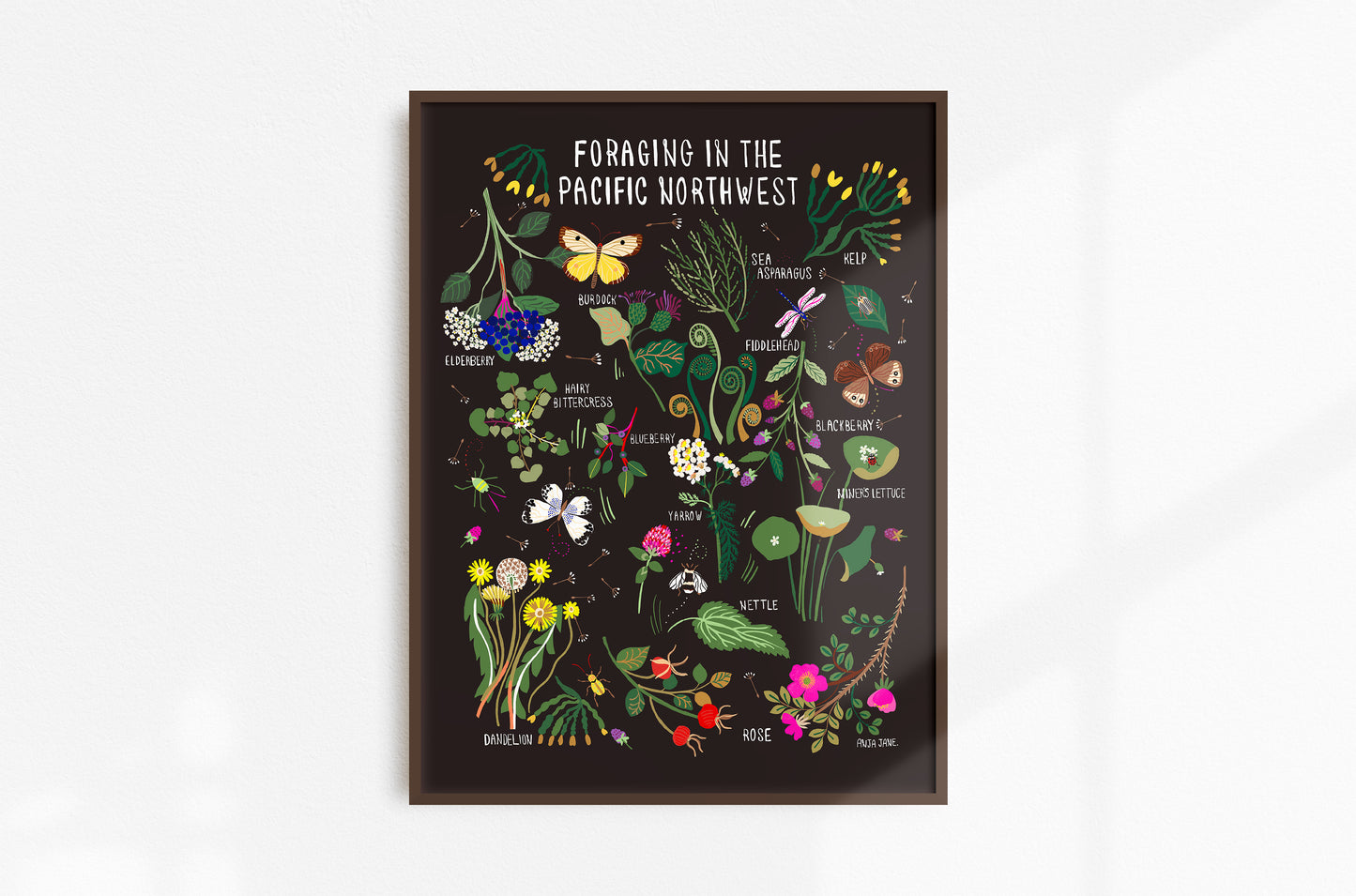 Foraging in the Pacific Northwest Print