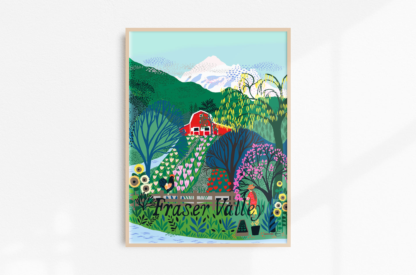 Fraser Valley Art Print