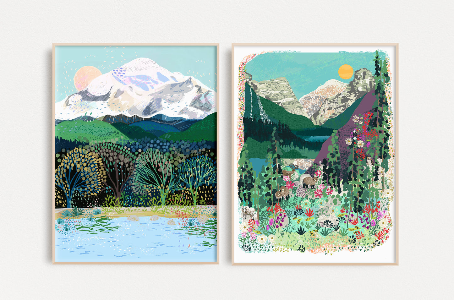 Mountain Ranges No. 2 Art Print Set