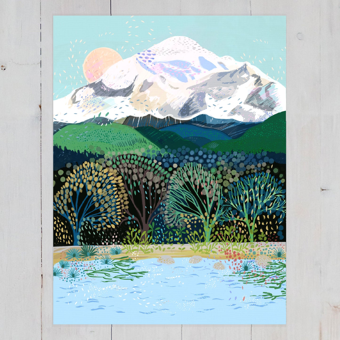 Mount Baker Art Print