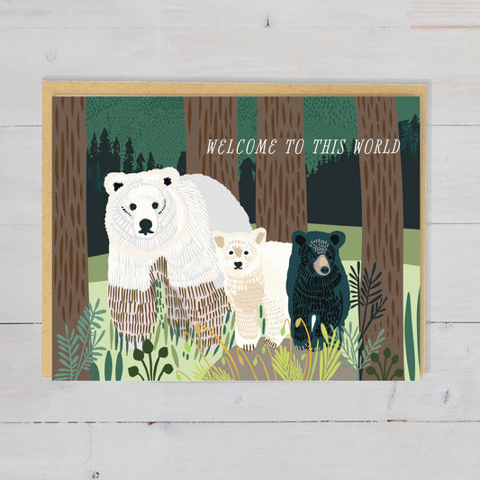 New Baby Greeting Card - R