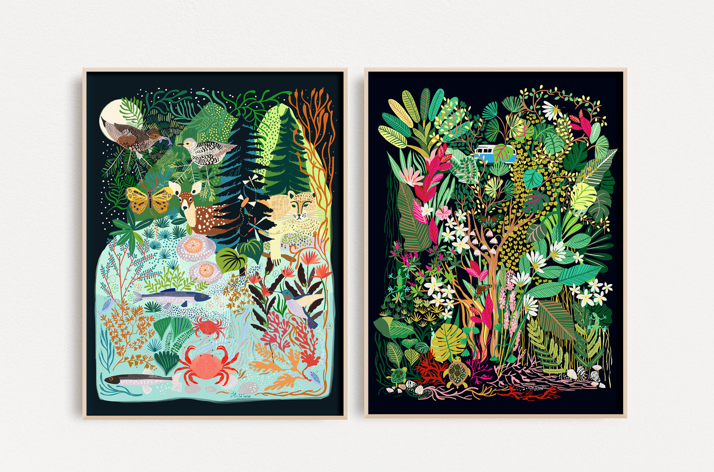 Flora and Fauna No. 2 Art Print Set