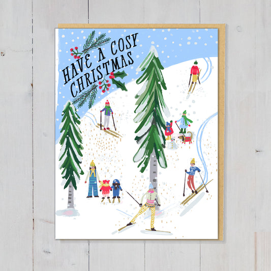 Cosy Christmas Greeting Card - R